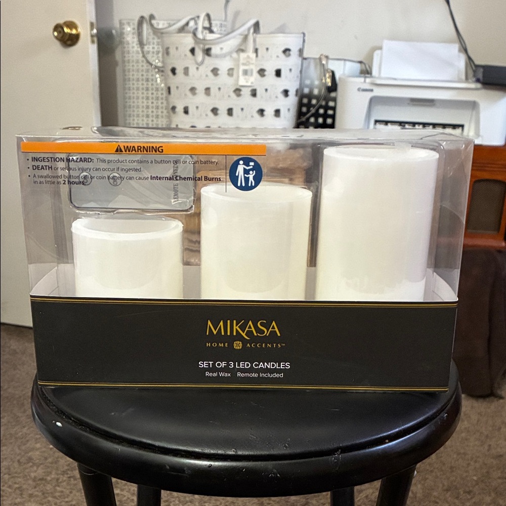 Mikasa Home Accents LED Candle Trio
